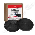 SET 2 FILTRO CARBONE CIRCOLARE ADATTABILE CAPPA FABER ELECTROLUX 00701099         