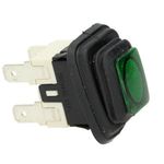 Interruttore spia bipolare verde accensione DFR039           