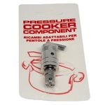 Valvola esercizio con raccordo piccolo inox Ø foro coperchio pentola 7mm, in blister adattabile nuovo tipo Lagostina N351X            