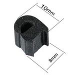 Piedino in gomma per griglie base 9 mm altezza 10 mm adattabile Ariston 039148 Smeg 754010095 XWY110           