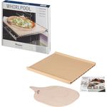Kit Pietra forno refrattaria con pala in legno per pizza 484000000276 ricambio Whirlpool 484000000276     Whirlpool