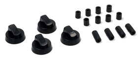 MANOPOLA FORNO NERA UNIVERSALE C/RIDUZ. KIT 4pz OACOK758UN       