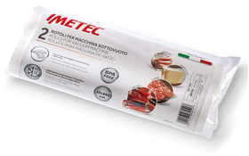 Imetec VM2 50 Set 2 Rotoli per Macchina Sottovuoto, 30 x 600 cm, BPA Free, Made in Italy 7451             Imetec