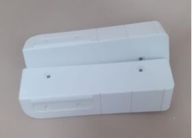 KIT 2 PEZZI MANIGLIA BIANCA SUPERIORE + INFERIORE SPORTELLO FRIGORIFERO E PORTA CONGELATORE FREEZER ARISTON INDESIT C00108809        INDESIT