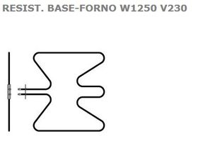 RESIST. BASE-FORNO W1250 V230 RE2407 Smeg
