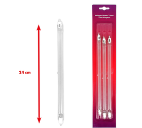 Tubo alogeno 400w 220v lunghezza 24 cm C016             