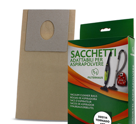 Confezione sacchetti per aspirapolvere in scatola da 5 pz per modello scope marca: tornado X02114           