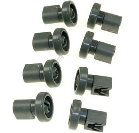 KIT RUOTE ROTELLE 8 PZ PER CESTO SUPERIORE LAVASTOVIGLIE ELECTROLUX ZANUSSI REX OADWB903ZN       Zanussi