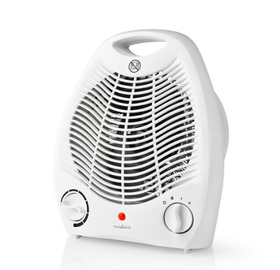Riscaldamento ad aria 1000 / 2000 W | Termostato regolabile | 2 Impostazioni di Calore | Maniglie integrate | protezione da ribaltamento | Bianco HTFA13CWT 