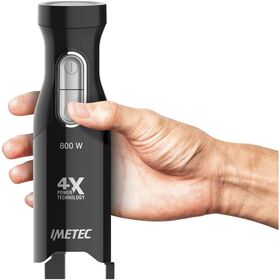 Frullatore ad Immersione  con Recipiente da 1 L Potenza 800 Watt Colore Nero / Trasparente IMETEC -7597 7597             Imetec