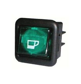INTERRUTTORE UNIP. LUMINOSO verde x macchine caffè 26ME0198         