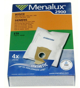 Sacchetti in Microfibra Compatibili 2900 per Aspirapolvere Bosch e Siemens MENALUX 9001961474 9001961474       Menalux