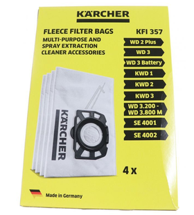 Sacchetti filtro in vello, 4pz per WD2 e WD3 2.863-314.0      