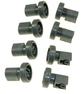 KIT RUOTE CESTELLO SUPERIORE 8 PZ GRIGIE 50286967000      Zanussi