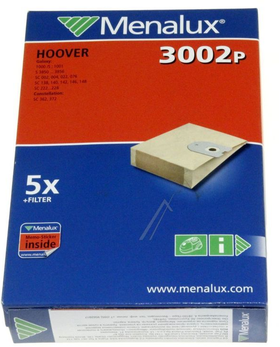 Sacchetti aspirapolvere HOOVER compatibili 3002 P 9001962142       Electrolux