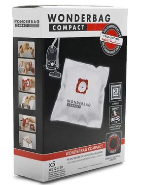 Sacchi Wonderbag Compact Universali per Aspirapolvere Set 5 Rowenta WB305120 WB305120       