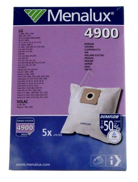 MENALUX 9001961334 Sacchetti in Microfibra Compatibili 4900 per Aspirapolvere LG e Solac 9001961334       Electrolux