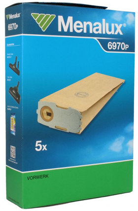 Sacchetti carta aspirapolvere Menalux 6970P - Electrolux AEG 9001961631       