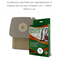 SACCHETTI ASPIRAPOLVERE PER LUX 1 - D820 -ROYAL - CONF. 5 PEZZI X08501           Interfilter 