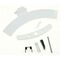 KIT MANIGLIA BIANCA COMPLETA SPORTELLO OBLO' LAVATRICE REX AEG ELECTROLUX COMPATIBILE - 4055137402 4055137402       AEG