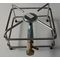 FORNELLONE CROMATO 20X20 + BRUCIATORE IN ACCIAIO FDA102           