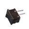 Interruttore unipolare piccolo 10A 13X20mm 2 contatti a saldare tasto e corpo di colore nero XF008N 