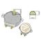 MOTORE PER PIATTO MICROONDE ALBERINO17MM X083             