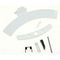 KIT MANIGLIA BIANCA COMPLETA SPORTELLO OBLO' LAVATRICE REX AEG ELECTROLUX ORIGINALE - 4055137402 4055137402       AEG