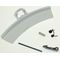 KIT MANIGLIA BIANCA COMPLETA SPORTELLO OBLO' ASCIUGATRICE REX AEG ELECTROLUX ORIGINALE 4055237731 4055237731       Zanussi