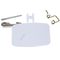 MANIGLIA OBLO' BIANCA LEVA KIT CON NASELLO MOLLA E ASSE APERTURA SPORTELLO LAVATRICE ARISTON INDESIT - C00053709 C00053709        INDESIT