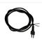 Cavo PVC tondo di colore nero 7mt 2x0,75mm spina Italia M004             